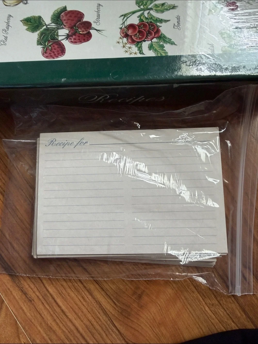 Recipes Recipe Organizer Notebook - Green and White Botanical Cover